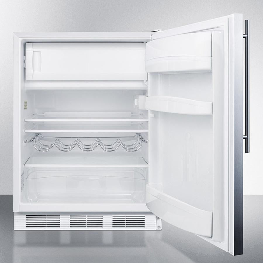 Summit 24" Wide Built-In Refrigerator-Freezer - CT661WBISSHV