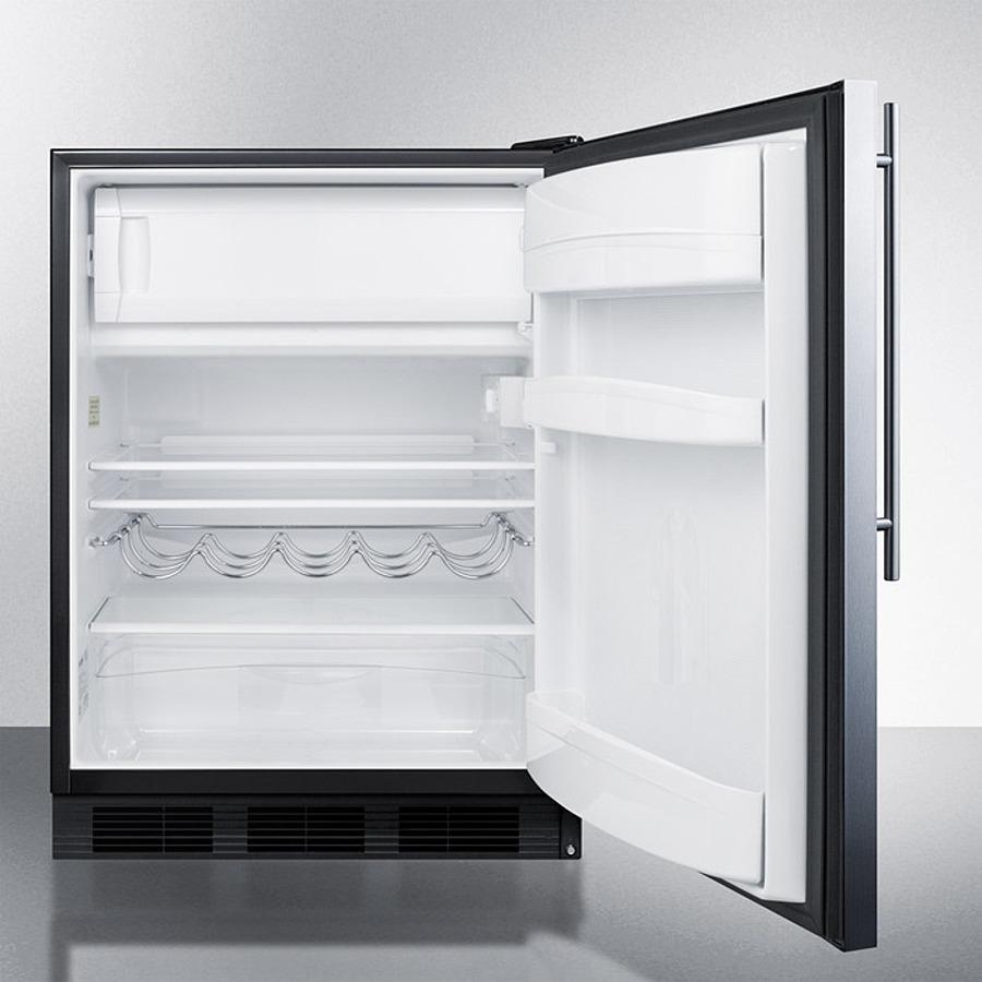 Summit 24" Wide Built-In Refrigerator-Freezer - CT663BKBISSHV