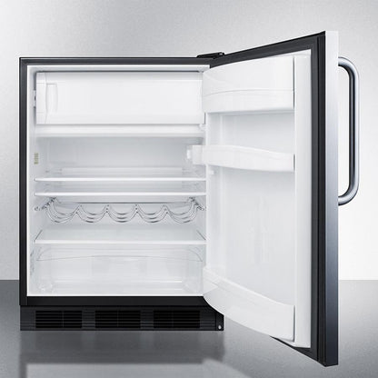 Summit 24" Wide Built-In Refrigerator-Freezer - CT663BKBISSTB