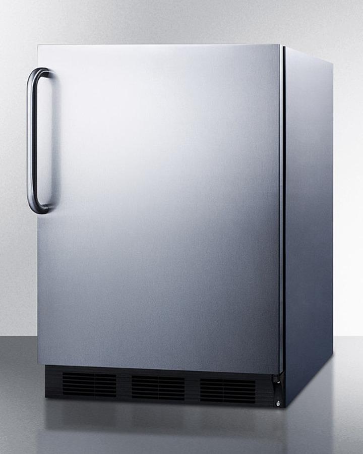 Summit 24" Wide Built-In Refrigerator-Freezer - CT663BKCSS