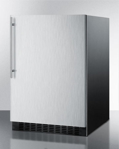 Summit 24" Wide Frost-Free Built-In All-Refrigerator With Thin Handle - FF64BXSSHV