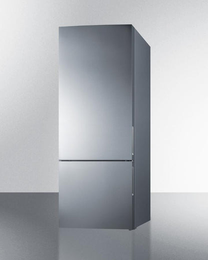 Summit 28" Wide Bottom Freezer Refrigerator with Stainless Steel Doors - FFBF279SS