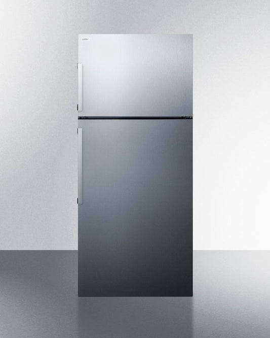 Summit 28" Wide Top Mount Refrigerator-Freezer With Icemaker - FF1512SSIM