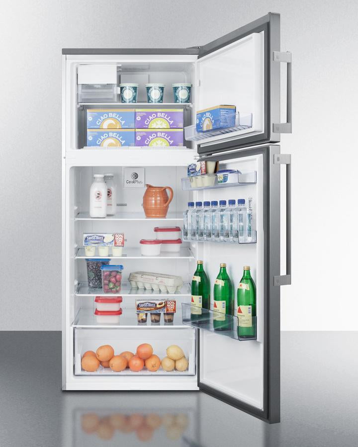 Summit 28" Wide Top Mount Refrigerator-Freezer With Icemaker - FF1512SSIM