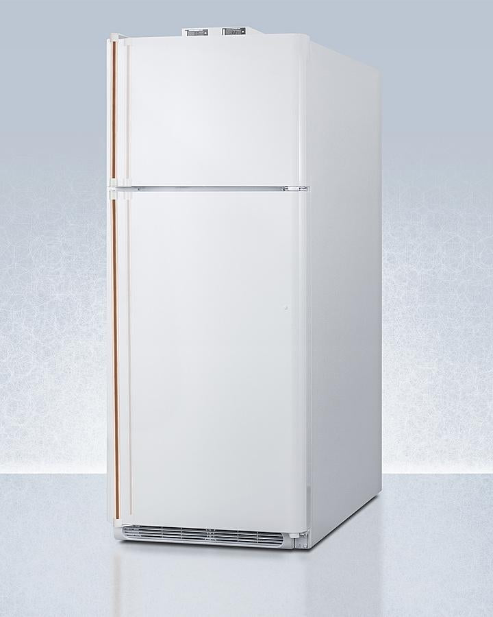 Summit 30" Wide Break Room Refrigerator-Freezer with Antimicrobial Pure Copper Handle - BKRF18WCP