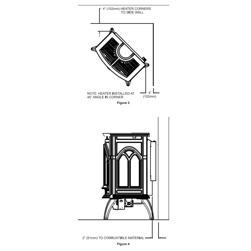 Empire Spirit Stove Cast Iron Vent-Free, Medium - VFD30CC