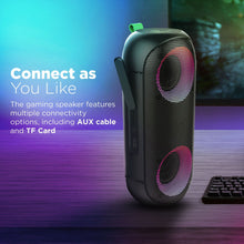 Load image into Gallery viewer, VERTUX 14W Bass Boosted Water Resistant LED Bluetooth Speaker.
